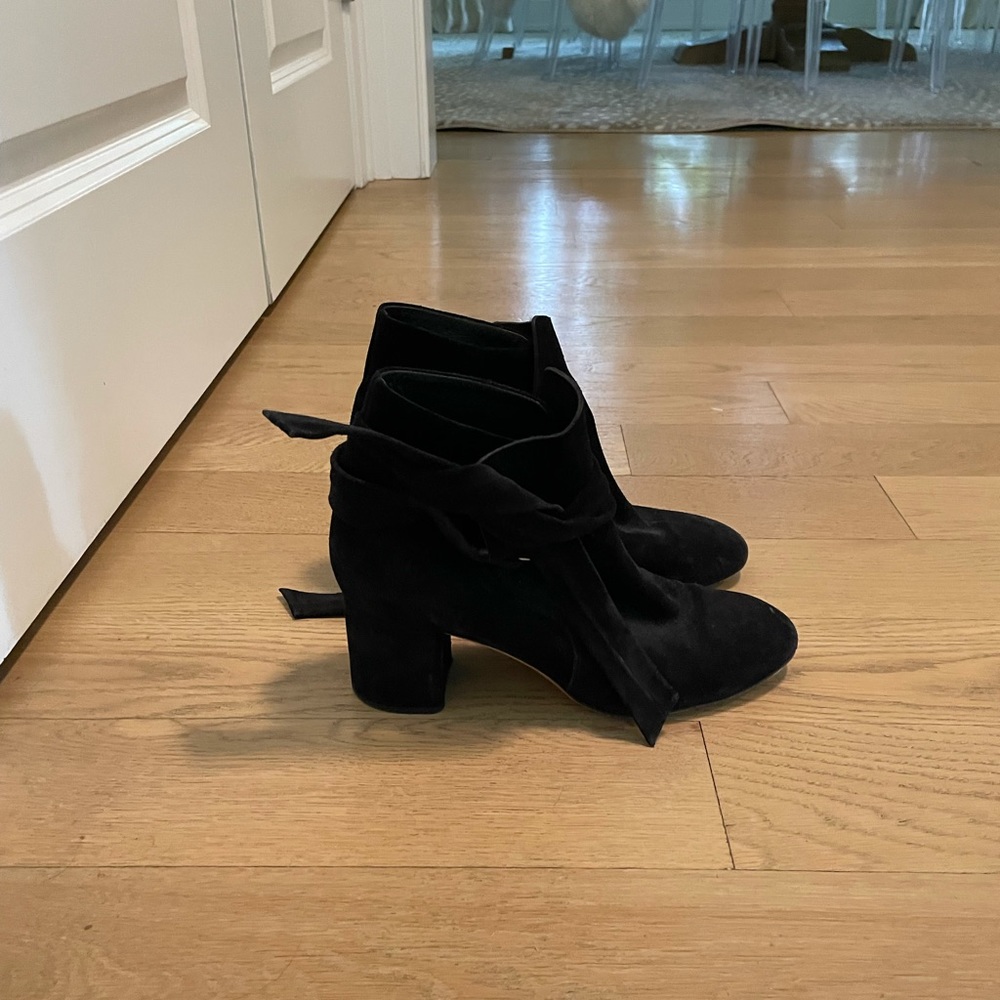 Rag and Bone black suede ankle boots